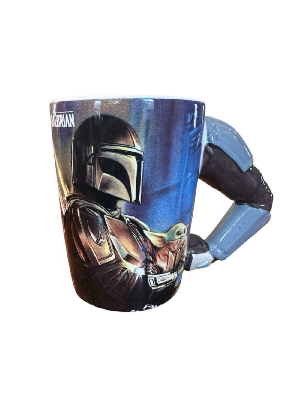 Star Wars Mandalorian‎ 3D Armor Arm Shoulder Handle Coffee Mug 14 oz Aliencore